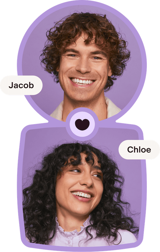 Dos perfiles que hicieron match en Badoo