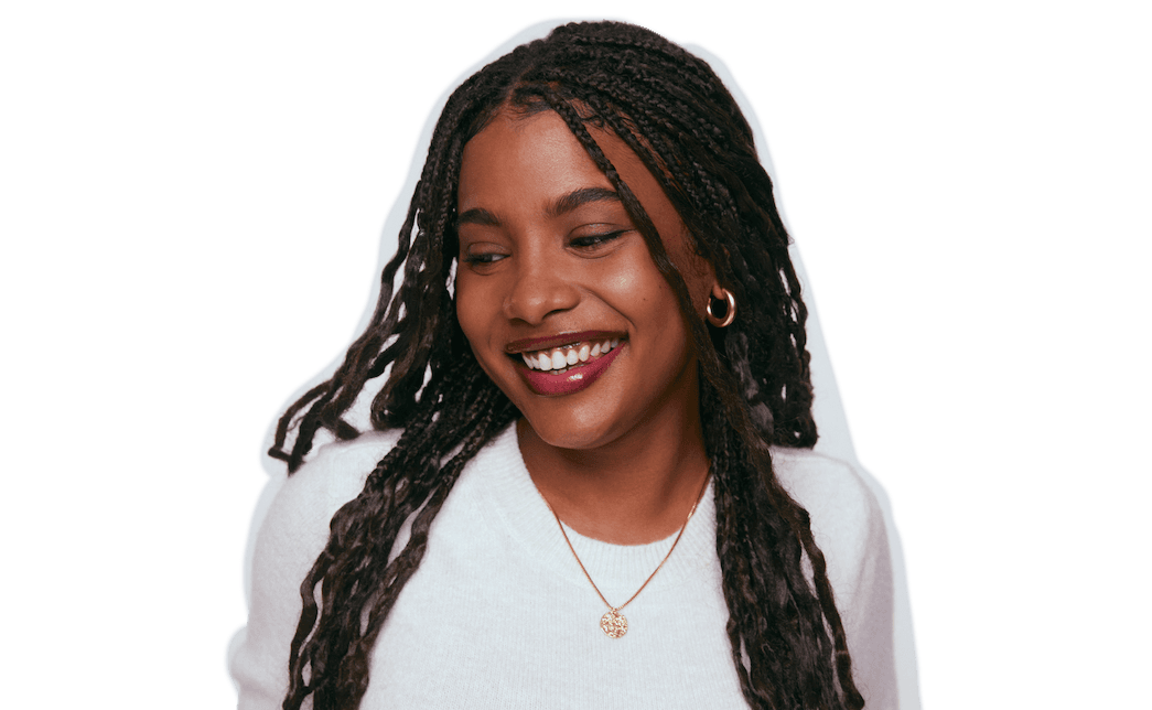 La foto de perfil de Laura, de 35 años. Su intención es: Quedar y ver qué surge.